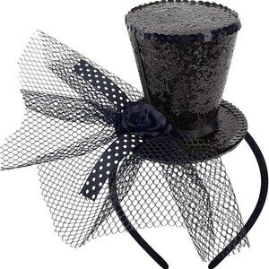 Headband Tea Party Sequin Fascinator 1920s Gatsby Party Costume Accessory for Wo